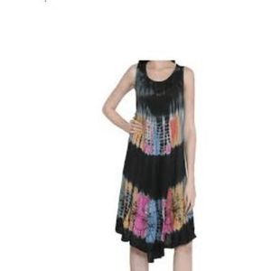 India Boutique Tie Dye Umbrella Dress